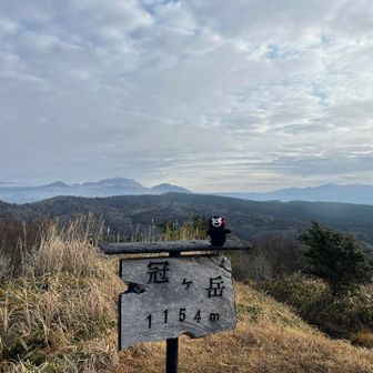 阿蘇五岳と祖母山が綺麗に見えるね