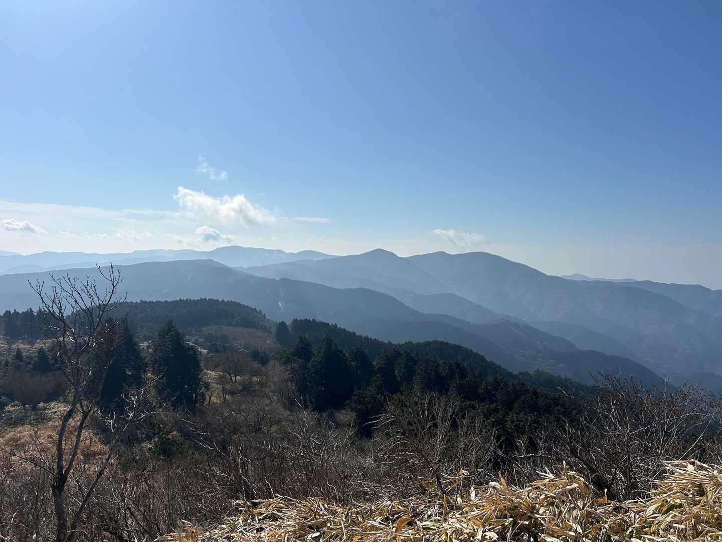 大曲茶屋バス停-伽藍山-古稀山-達磨山-金冠山 縦走コースの写真