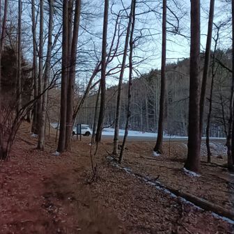 駐車場無事に到着です