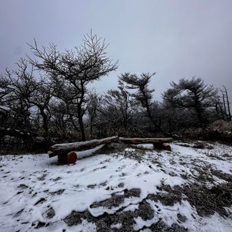 ベンチがあり見晴らしいいところ