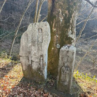 中山道（小田井宿・塩名田宿・八幡宿・望月宿・芦田宿） 瓜生坂の石碑