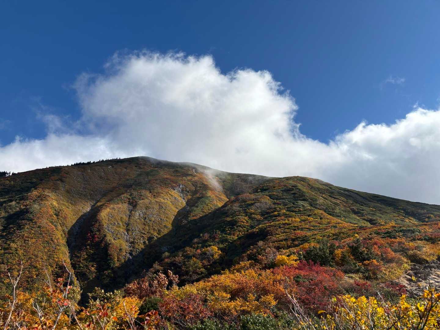7号目辺りだと巻機山全体の紅葉が楽しめます😊
俺的にはこの辺りが一番紅葉を楽しめました🥹