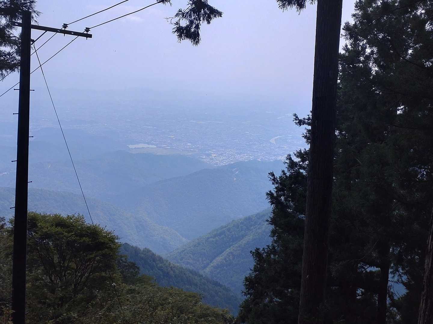 景色は…もやっていて､残念