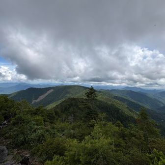 そして振り返ると田代山
しかしてあの山上湿原はどこからも見えない奇跡のような場所なんだ
とわかる