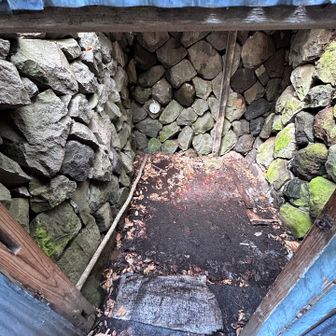 穴の中はとっても冷んやり