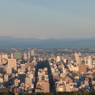 大通と夕張山地
