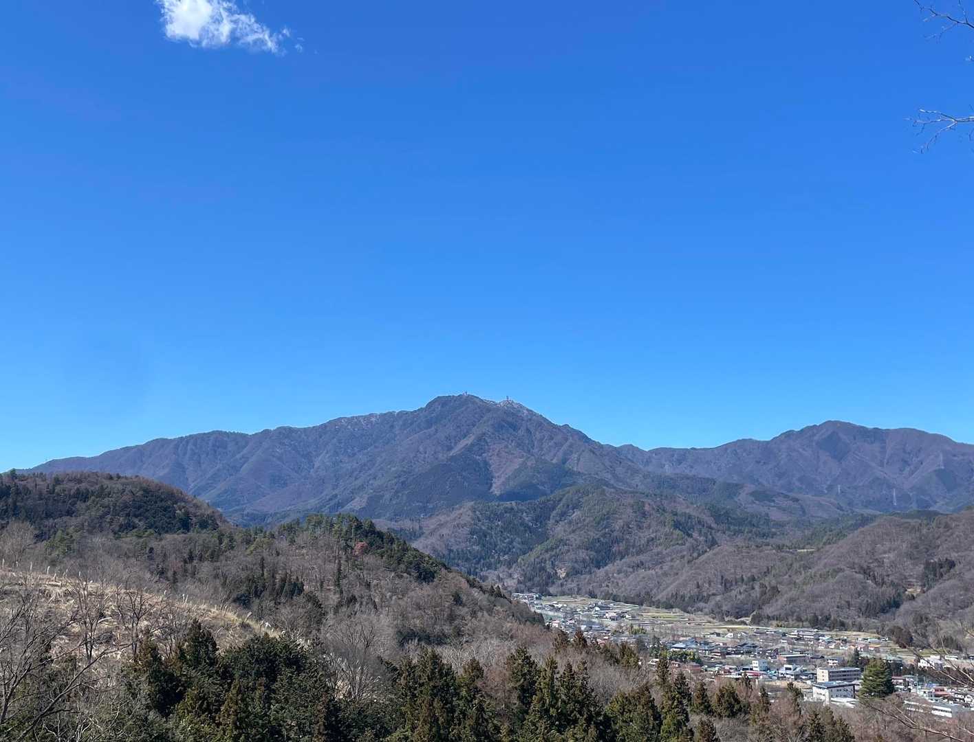 三つ峠がドーン😊