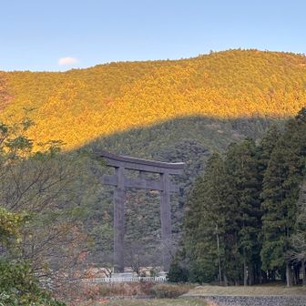 大斎原(熊野本宮大社旧社地)の大鳥居