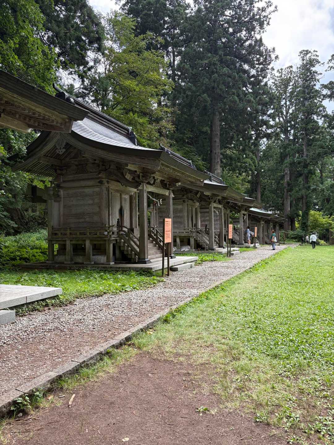 羽黒山登山口-羽黒随神門バス停-羽黒山 五重塔-休憩所-出 周回コースの写真