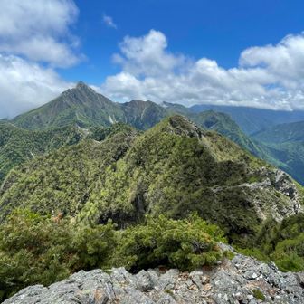 甲斐駒ヶ岳方面