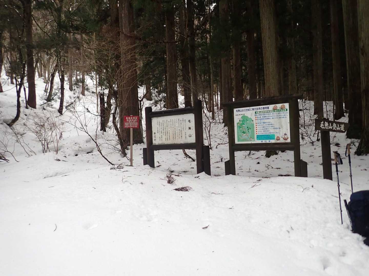 ここから、スノーシューを履き尾根を登ります😄