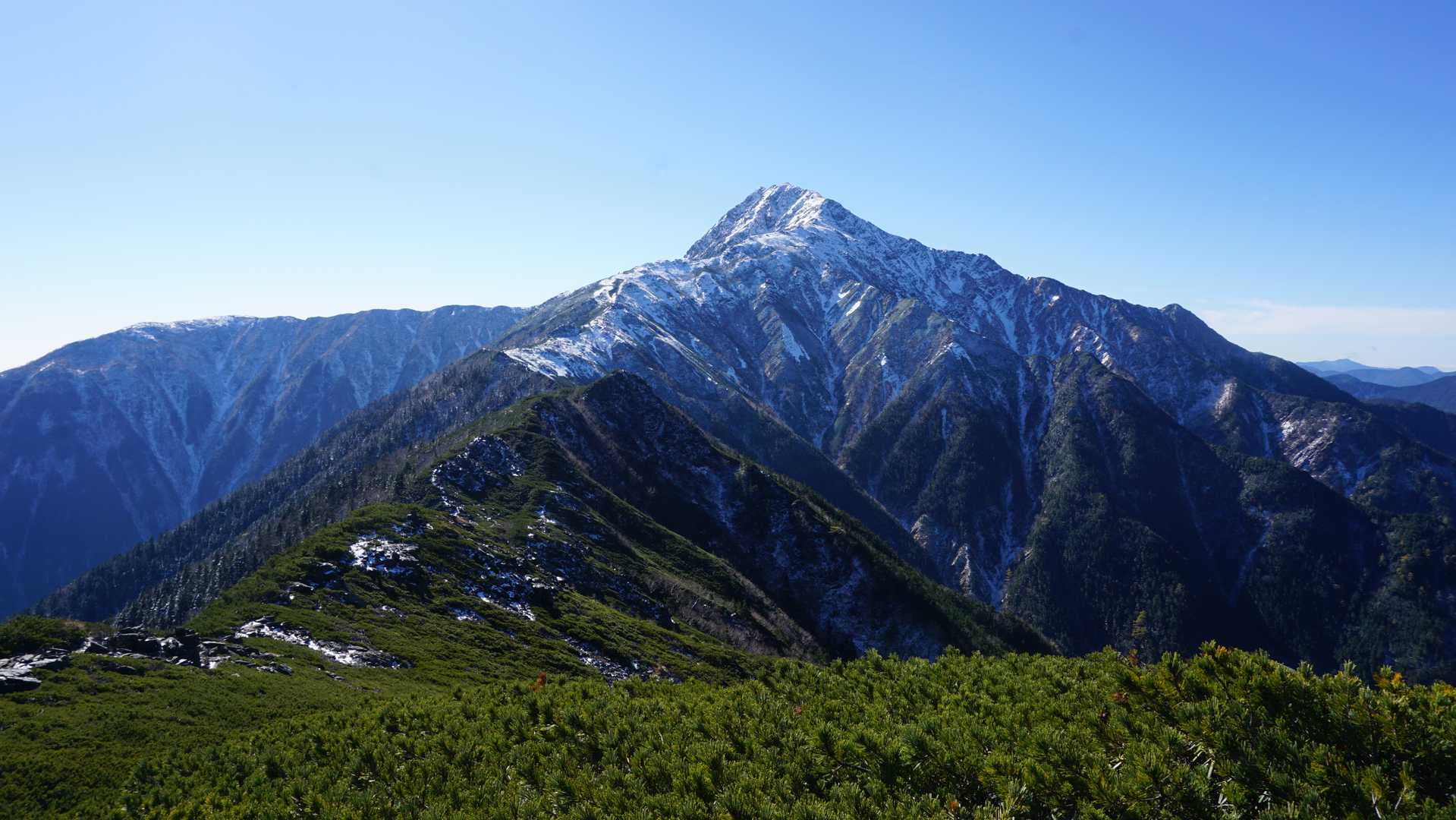 小太郎山からの北岳
