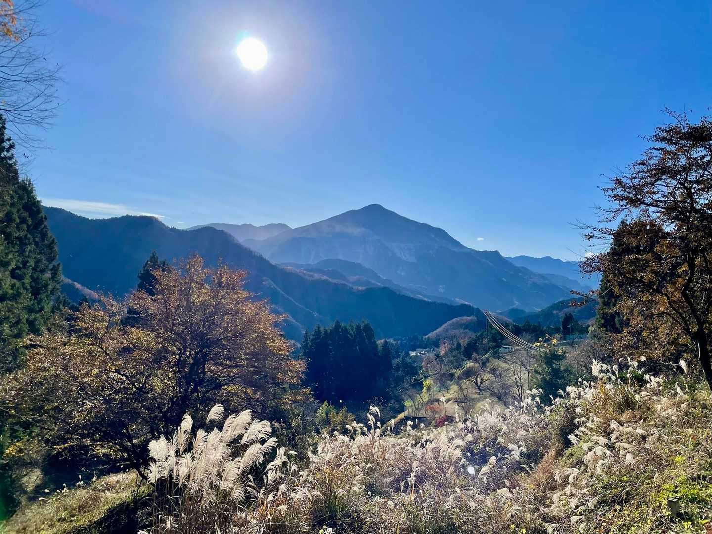 行きに通った道で降りています。ほんとに美しい冬の武甲山🤩