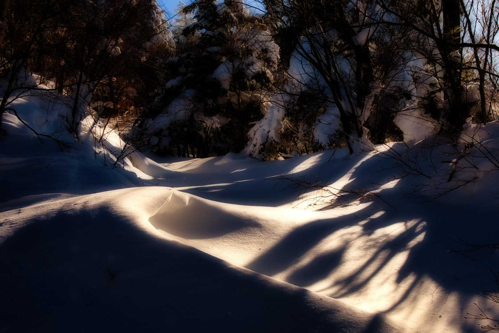 ミニチュアサイズの雪庇😂