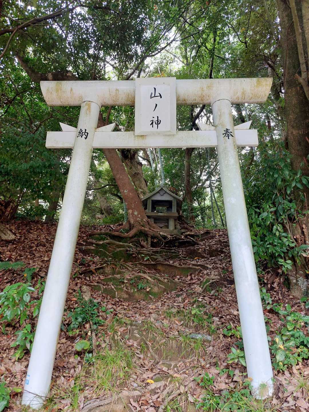 山の神に🙏