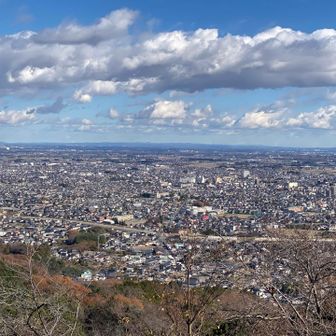 大平神社の茶屋展望台からの栃木市街