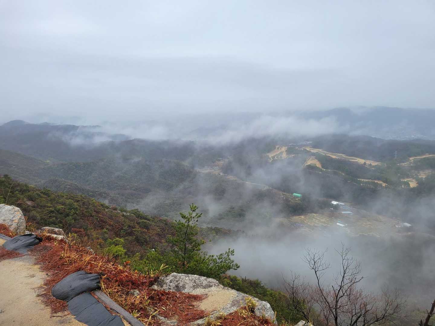 鬼城山ビジターセンター登山口-六道峠-龍泉寺-龍王山-三光 縦走コースの写真