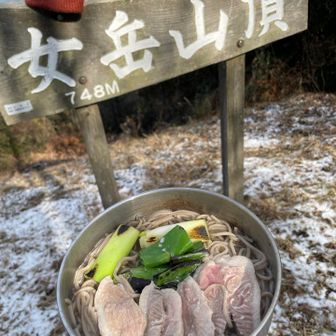 鴨とネギを添えて出来上がり