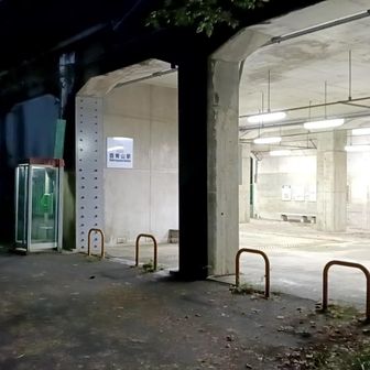 殆ど真っ暗な中…西青山駅に無事到着。