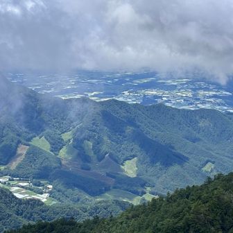 アルプスは雲の中