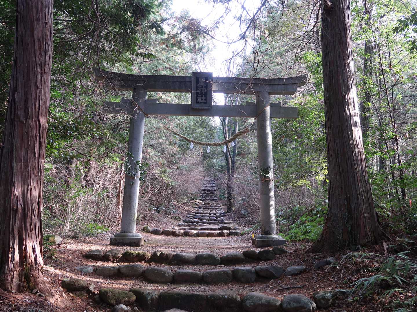 鳥居の先も階段