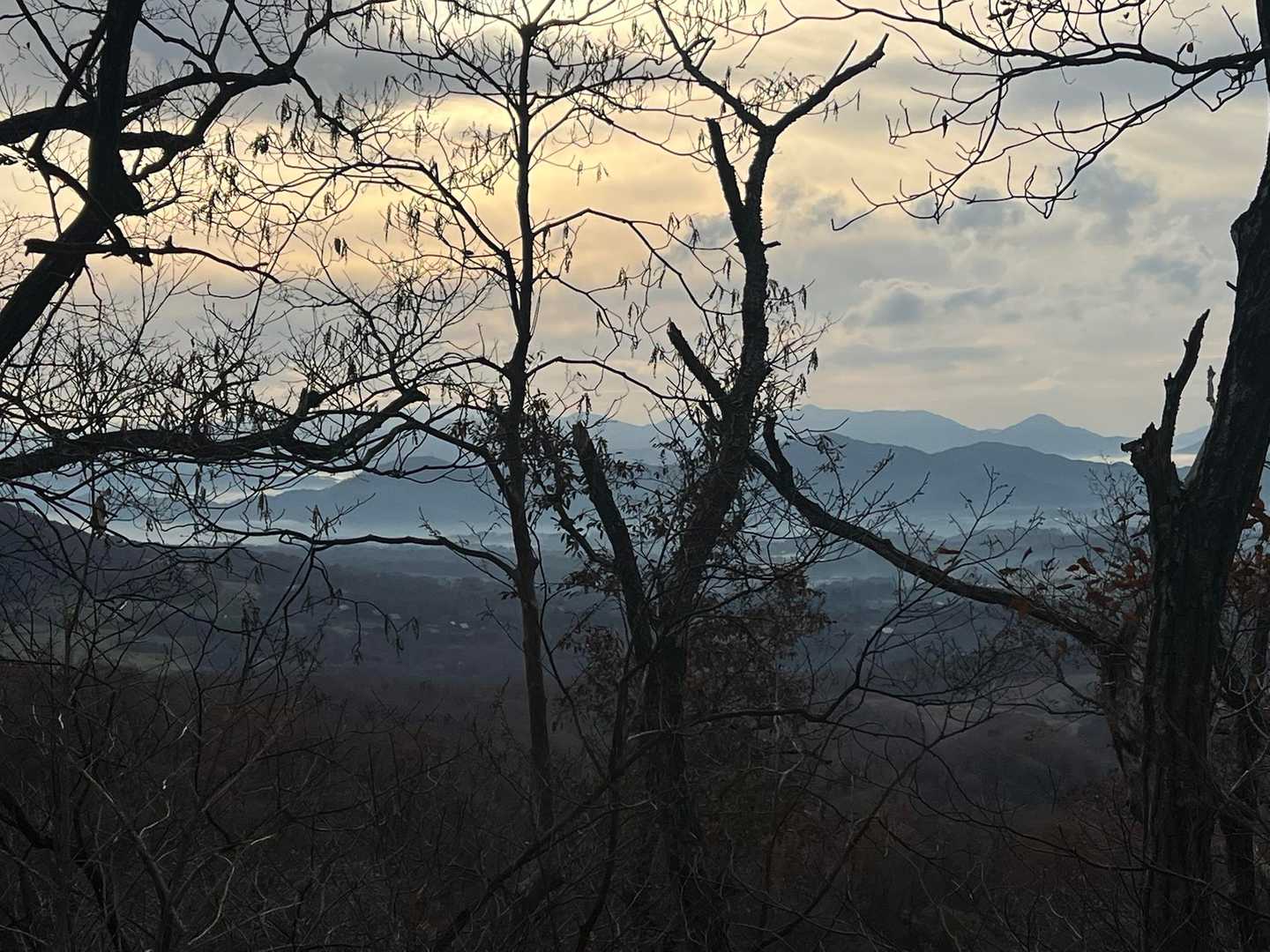 うっすら雲海☁️
