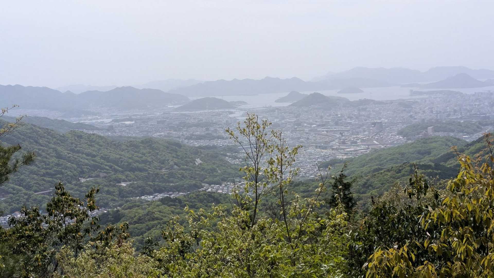  戸坂駅-松笠観音寺-松笠山-蝦蟇ヶ峠-二ヶ城山-高陽中央 縦走コースの写真