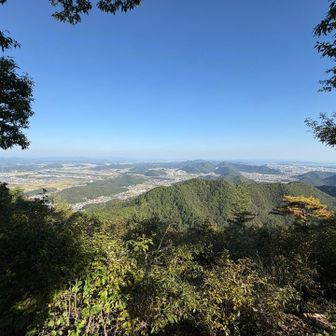 東方向に古津山。