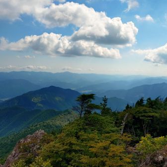 奥白髪山 山頂からの景色①
中央奥には早明浦ダムが見えます。
右側に先に登頂した奥工石山が🧐