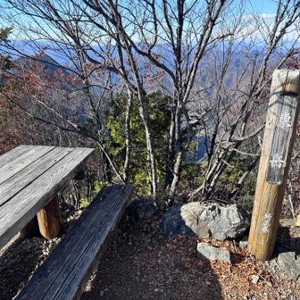 東岳に登頂⛰️景色も良いのでベンチに座って休憩☕️