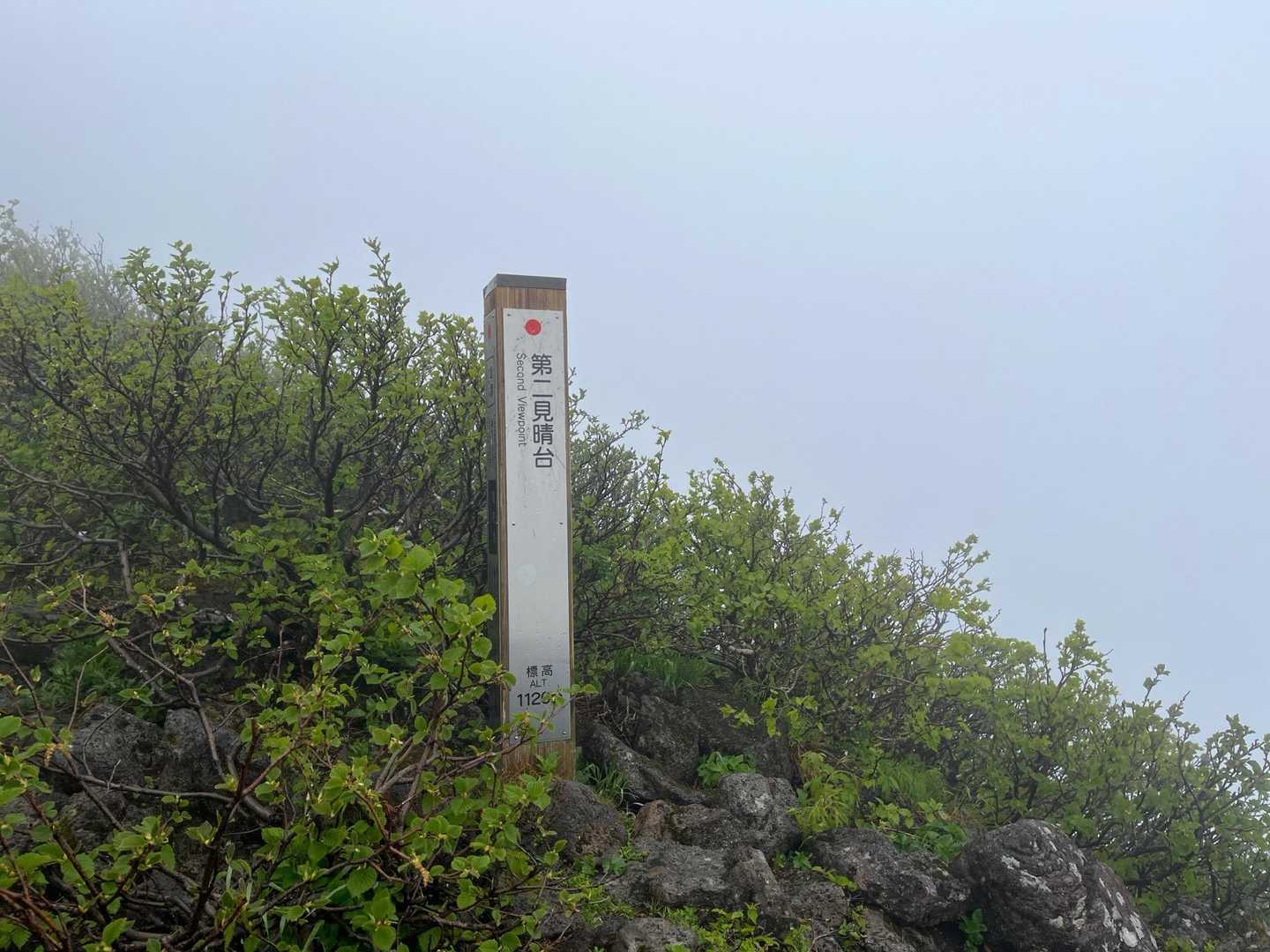 利尻北麓野営場登山口-長官山 往復コースの写真