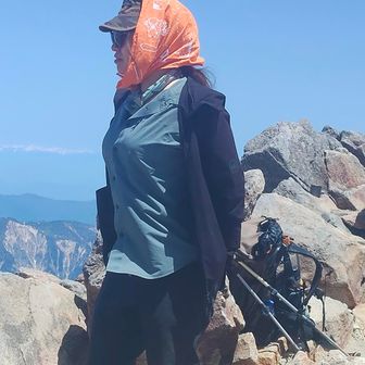 御前峰着く
＃去年も山頂で出会った、MAHOさんおった😲