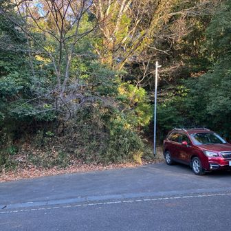 薬王院脇の登山口は､車の後ろが入り口です。ここは、15台位駐車可です。
平日でも残り5台程です。流石百名山人気の山⛰️デスね。