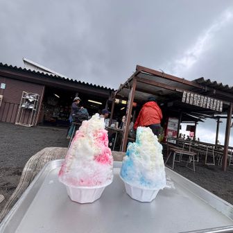 汗だくゴールのかき氷は幸せ