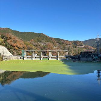 相模ダム工事中