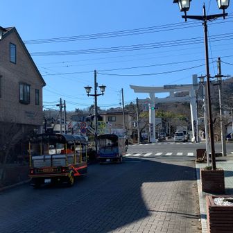 長瀞駅前の宝登山神社の⛩️