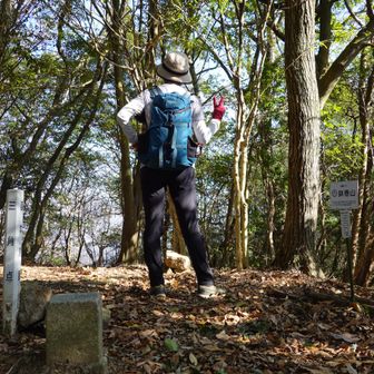 6座目、鉢巻山⛰（呉九嶺のひとつ）

三等三角点　二河　399.66ｍ

