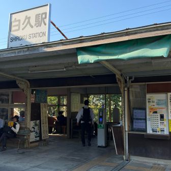 電車の時間が合わなければ三峰口まで歩こうかなと思いましたが、白久駅でうまく乗れました。