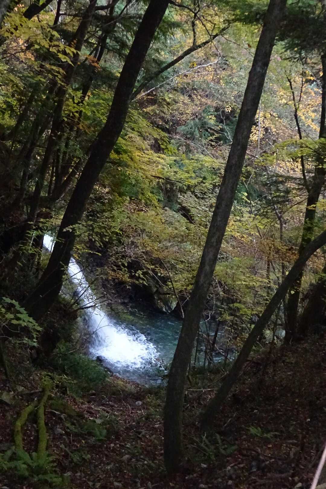 綺麗な滝や淵も見ながら