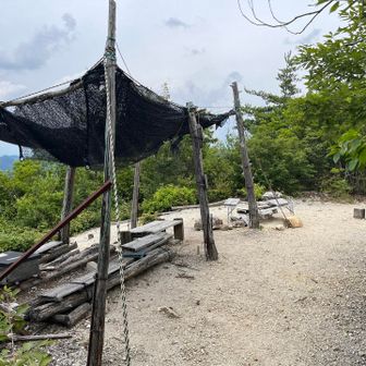 芥見権現山でお昼