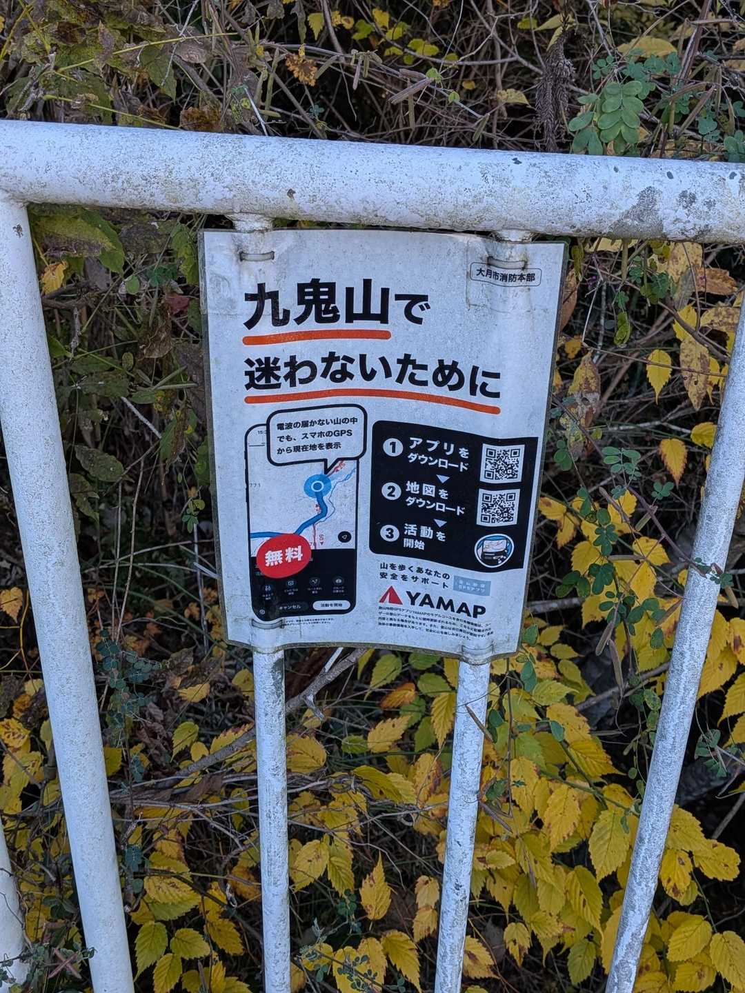 この山で道に迷いかけて登山にハマった