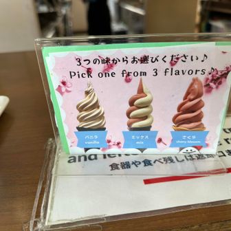 ロープウェイに寄り道して春限定のさくらソフト🤤🍦