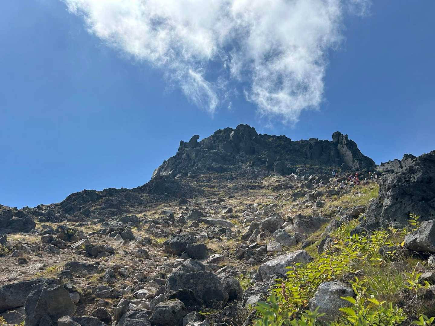 振り返りの焼岳🌋