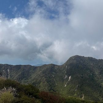 綺麗な山々を望む