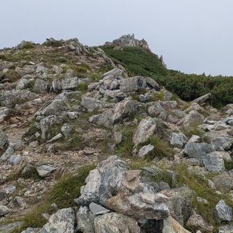 城が建ってるみたい🏰あそこが剱御前山