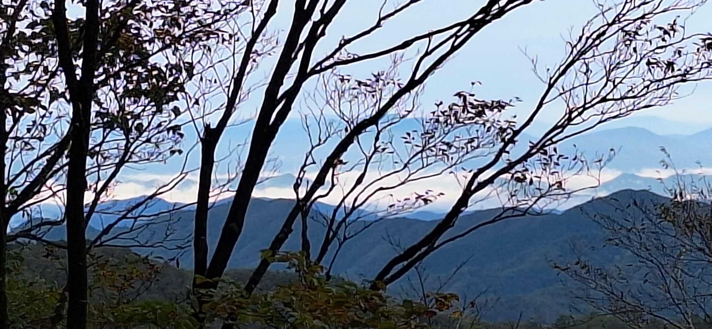 眺望は良いですが😍、頂上は未だ見えず😅