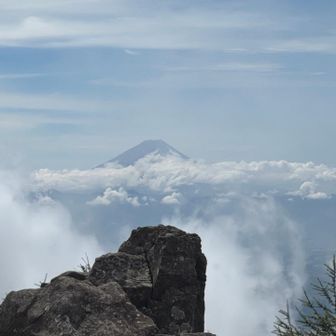 前三ツ頭からの富士山