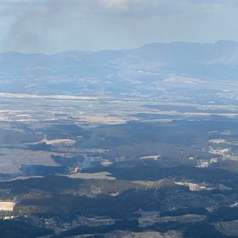 野焼き🔥している所が見えました👀