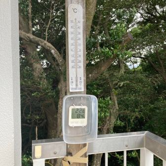 温度22℃、風も有り心地よい