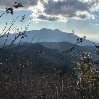 裏からの筑波山はこんな形です💖
